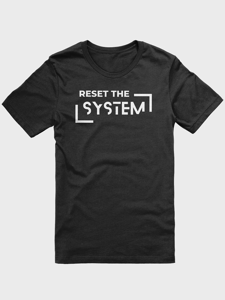 Supersoft T-shirt Reset the system white logo product image (8)