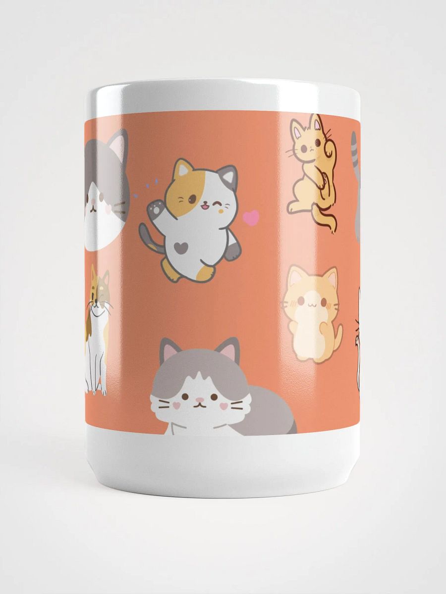 Whimsical Cats White Glossy Mug 🐾 product image (5)