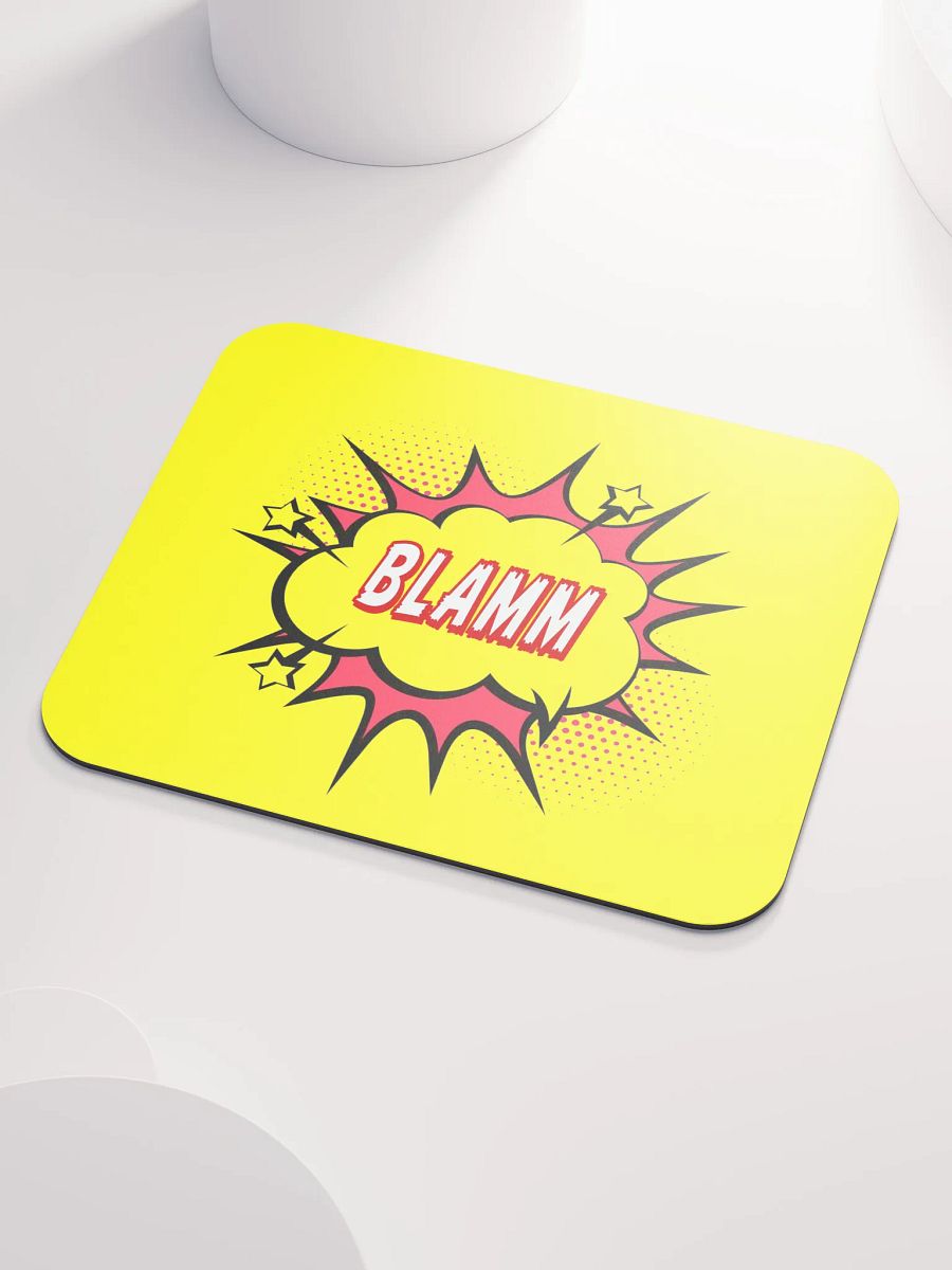 BLAMM! Yellow Gaming Mouse Pad – Smooth & Precise for Gamers, Home Office & Creators product image (3)
