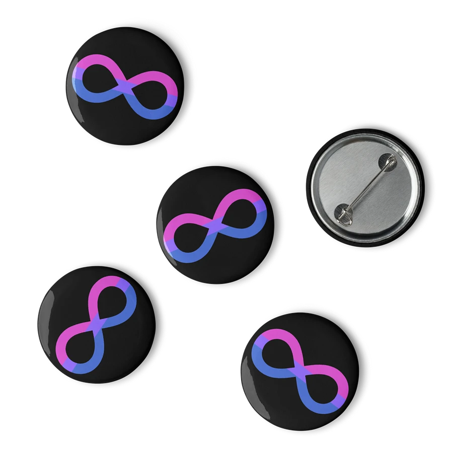 Bi Autistic Infinity Pin Set product image (6)