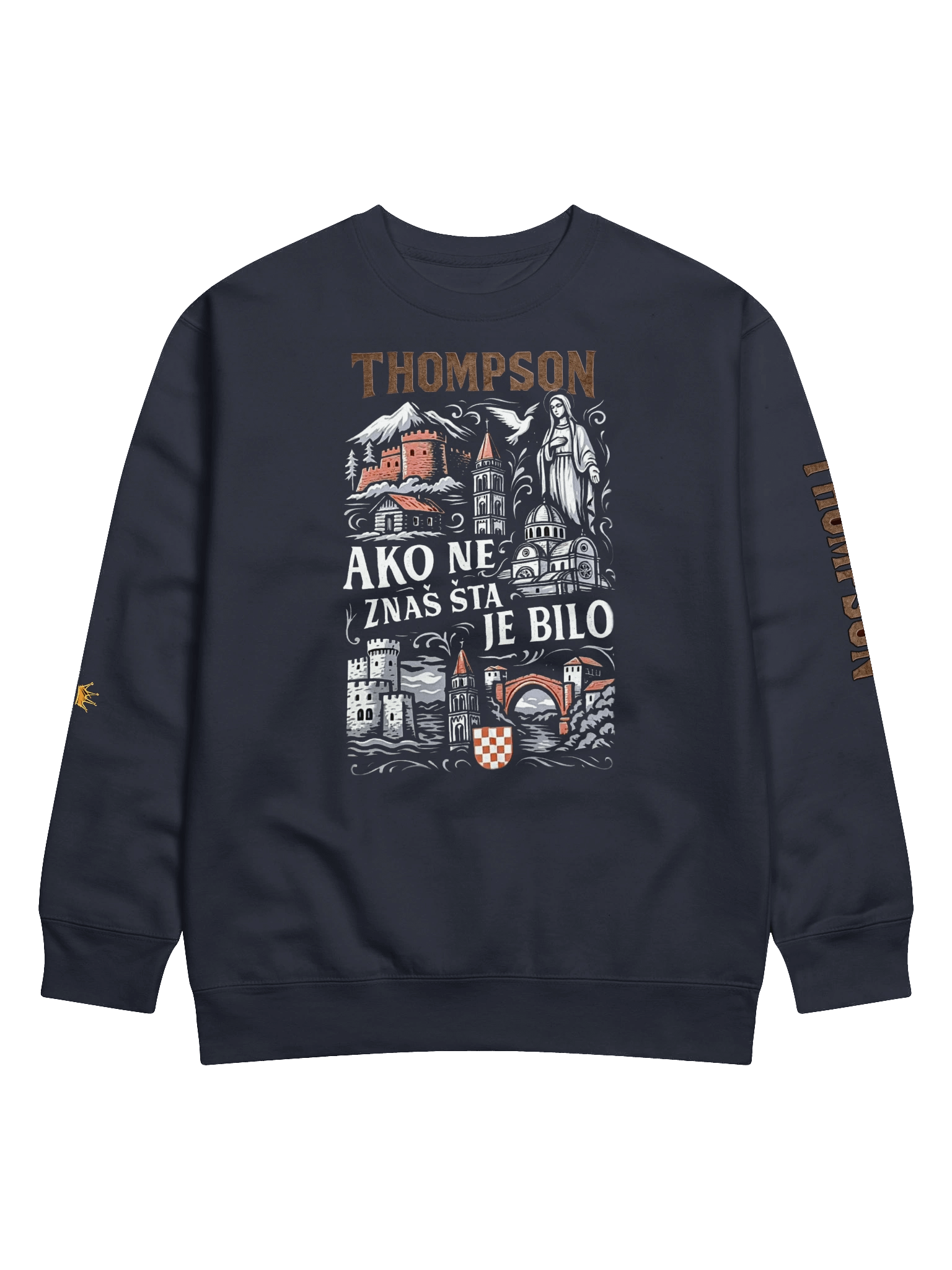 PNB Crowned Premium Sweatshirt Ako ne znaš šta je bilo product image (1)