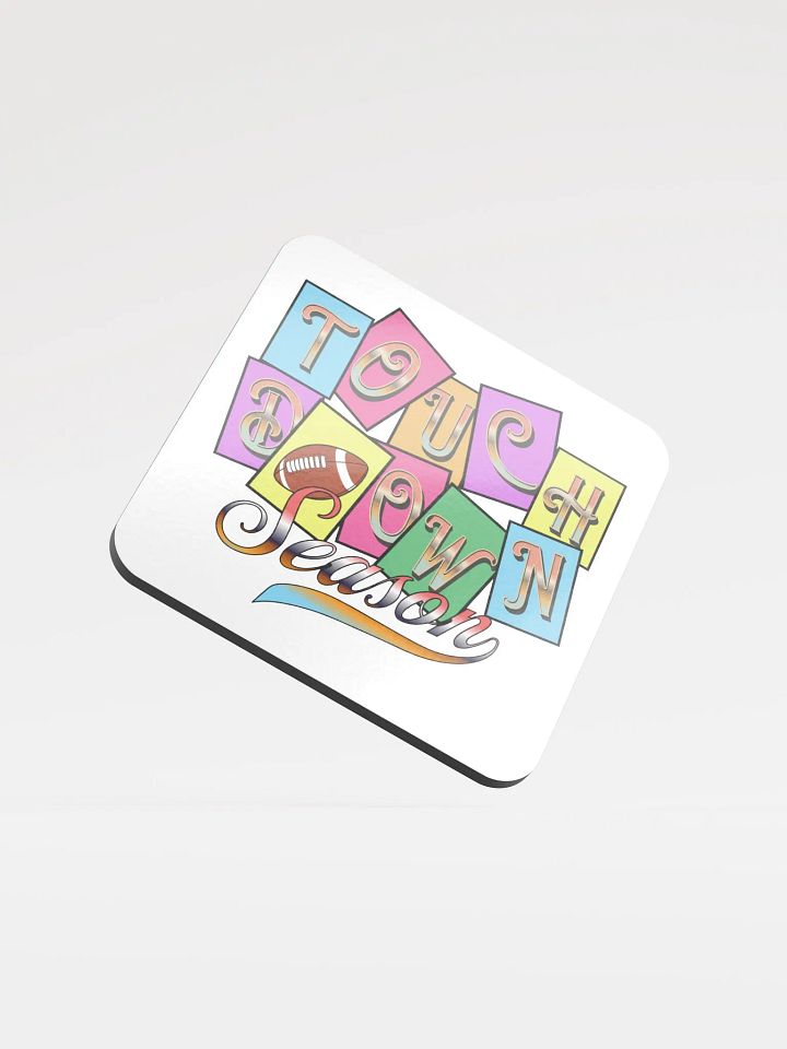 Touchdown Season Glossed Cork Coaster product image (1)