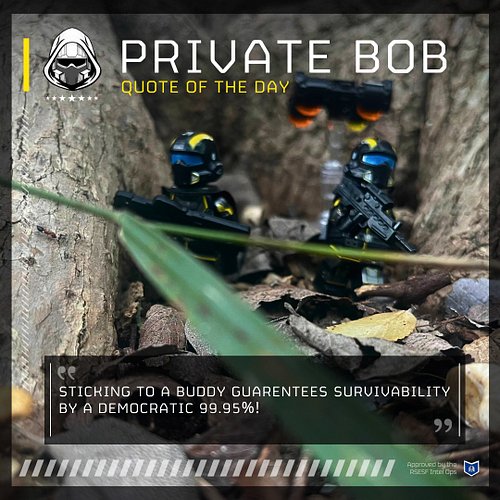 What wisdom do you have for us today Private Bob? Oh, happy 4th of July! Go throw some 380s in celebration of FREEDOM! [ 04/0...