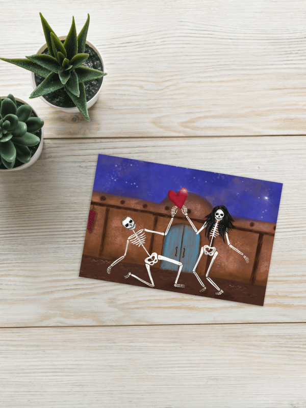Two Skeletons under the stars Greeting Card product image (2)