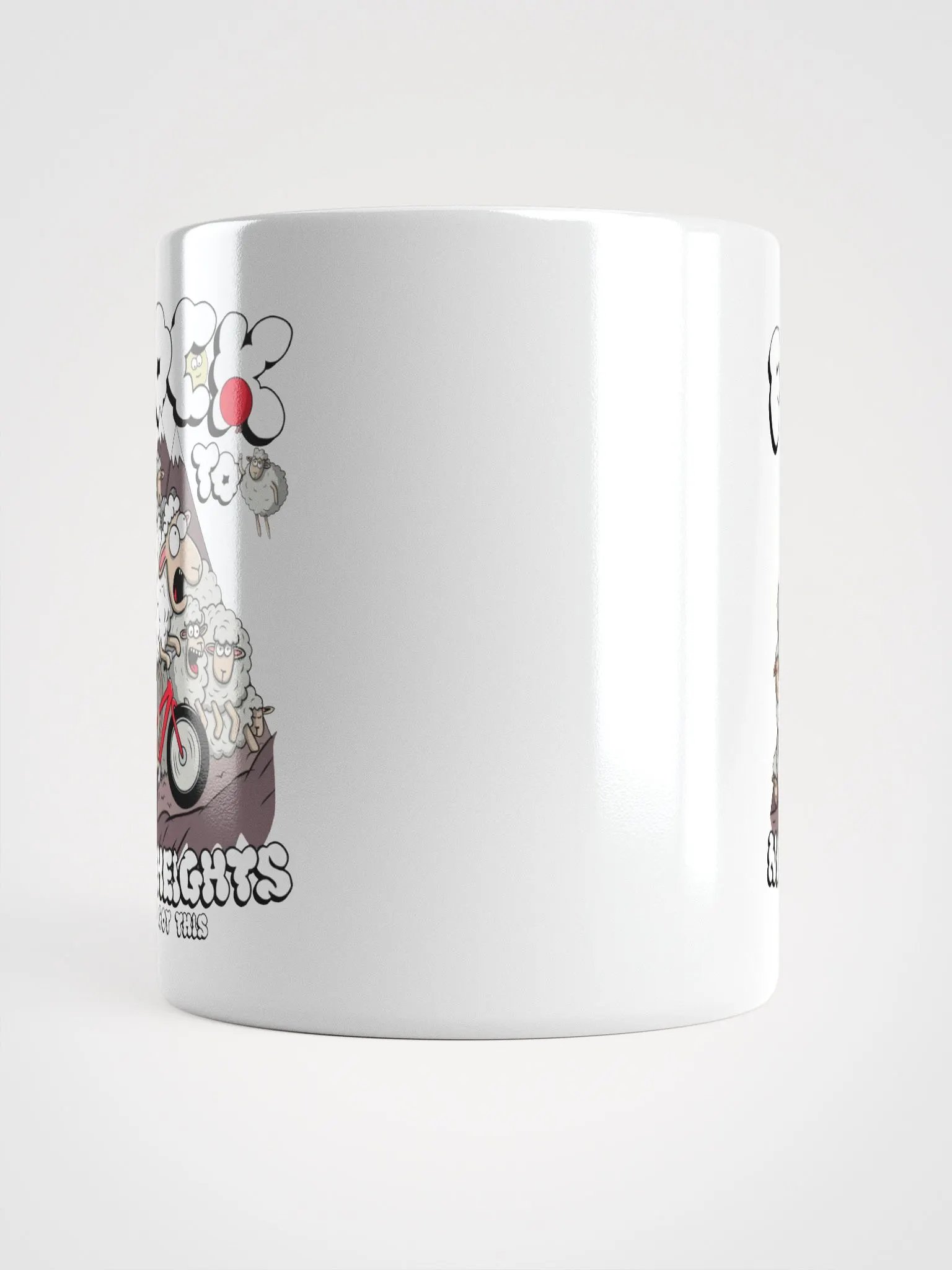 Flock to New Heights - Mug Cute Sheep Bike Design product image (15)