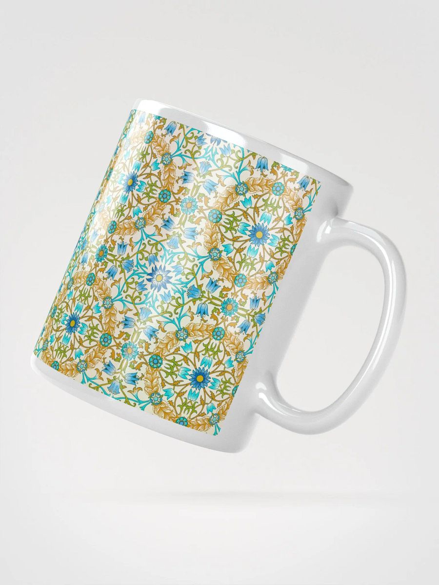 Vine Pattern White Glossy Mug product image (2)