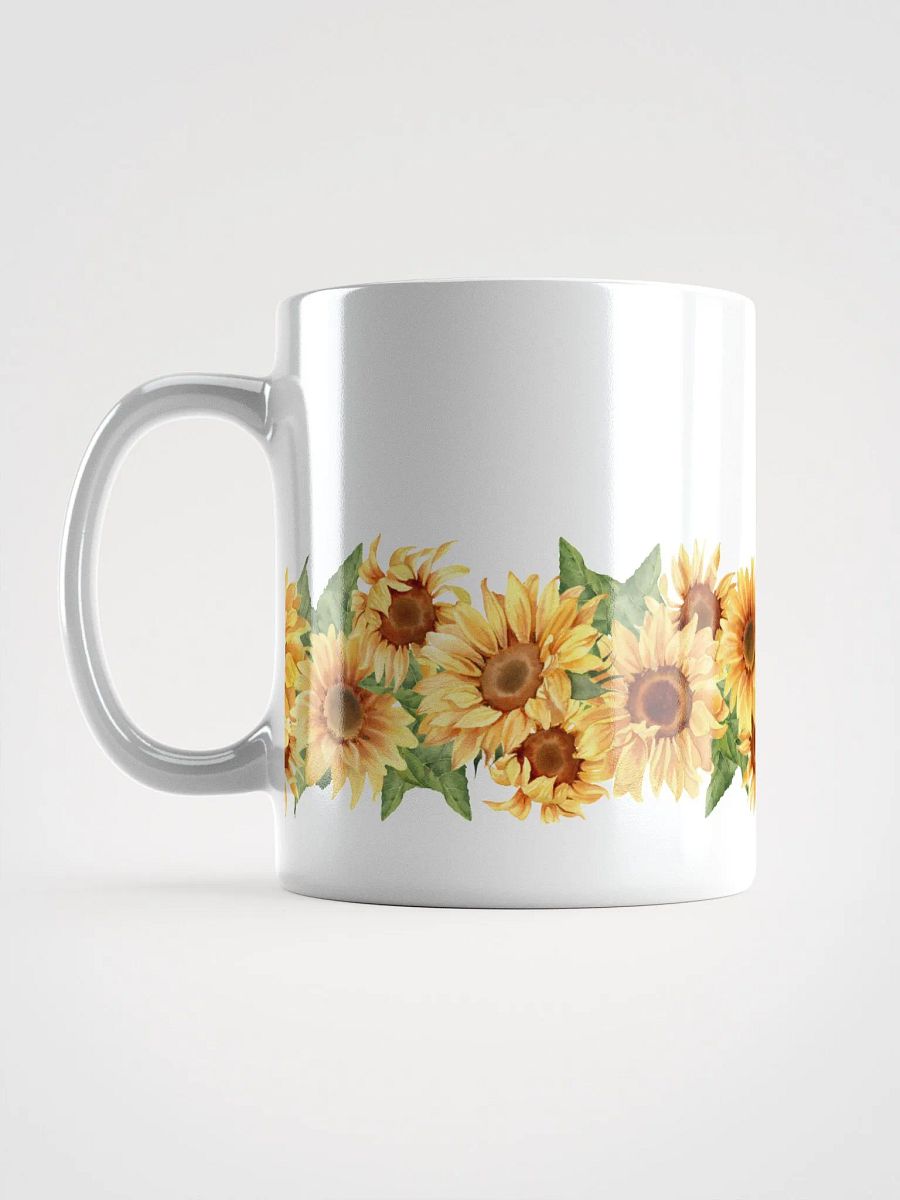 Sunflower All Around White Ceramic Mug product image (12)