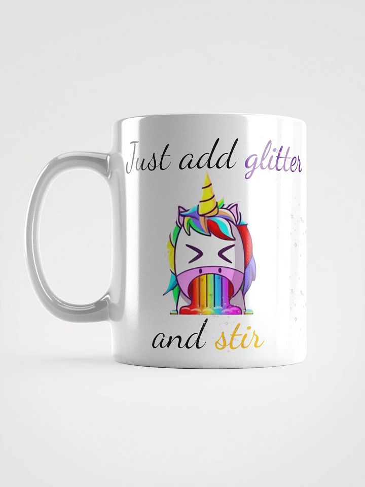 Just Add Glitter And Stir - White product image (1)