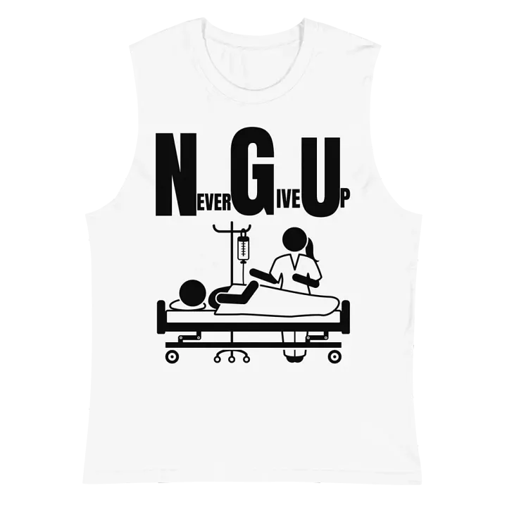 Never give up Supersoft Muscle Tank product image (2)