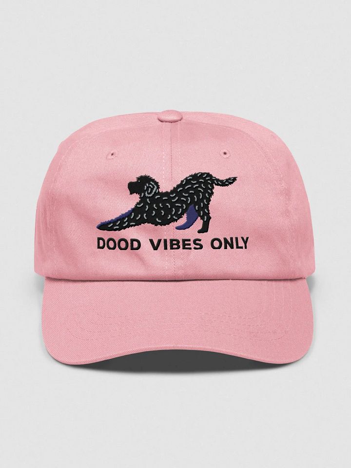 Dood Vibes Only Classic Dad Hat(Embroidered) of a Labradoodle(Black) product image (17)