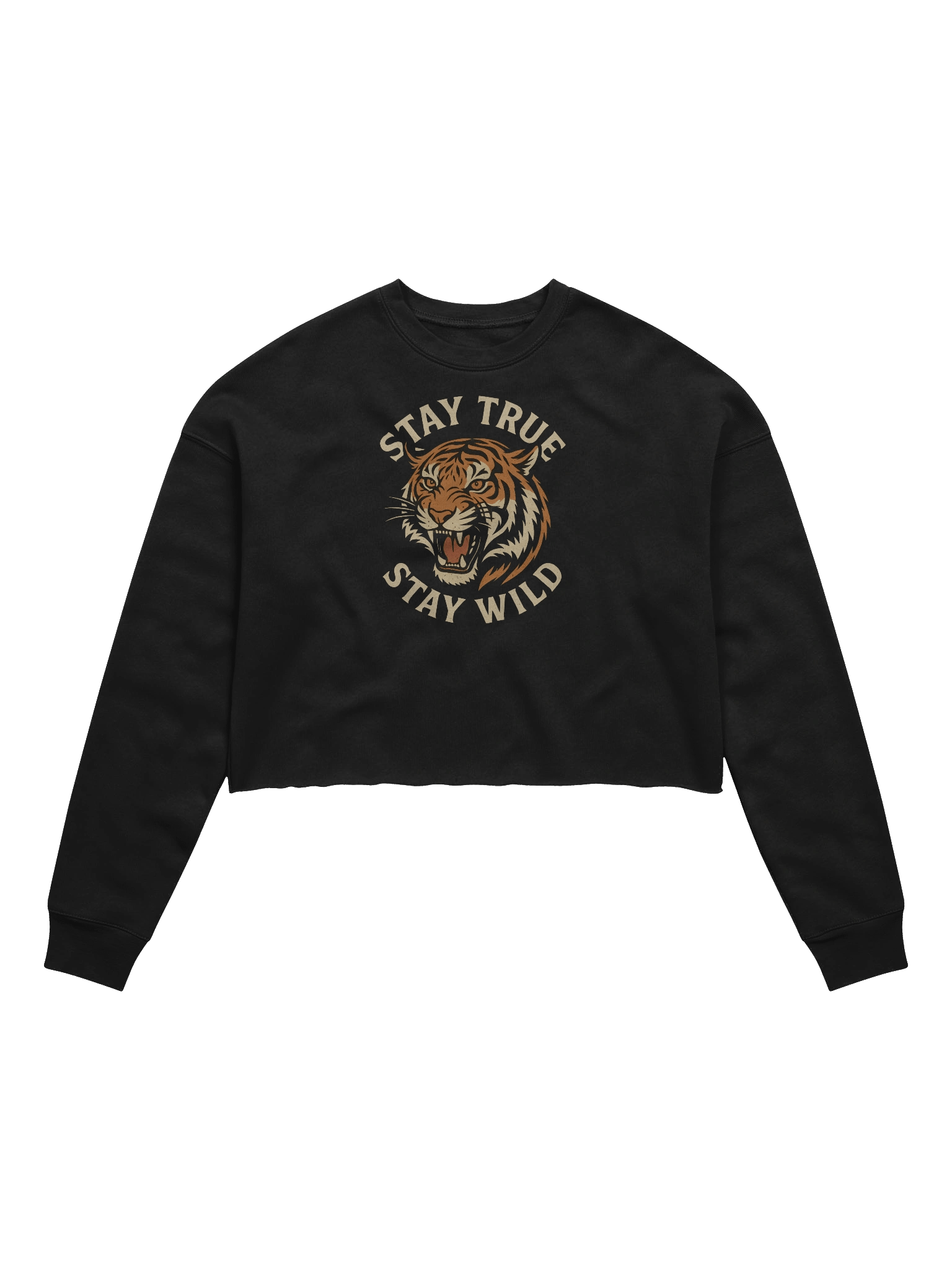 "Stay True, Stay Wild" Crop Sweatshirt product image (1)