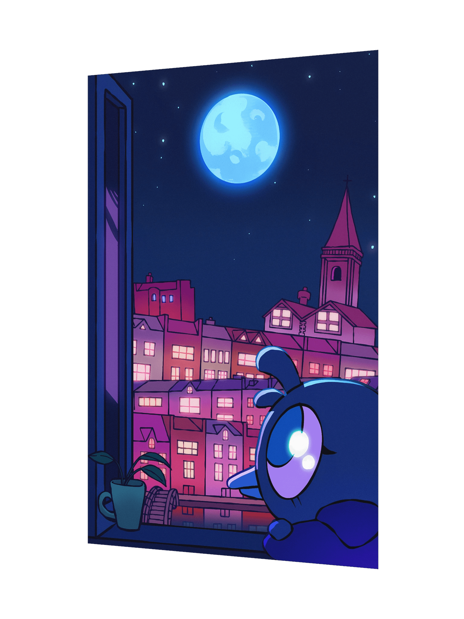 Bird Moonlight City Poster product image (3)