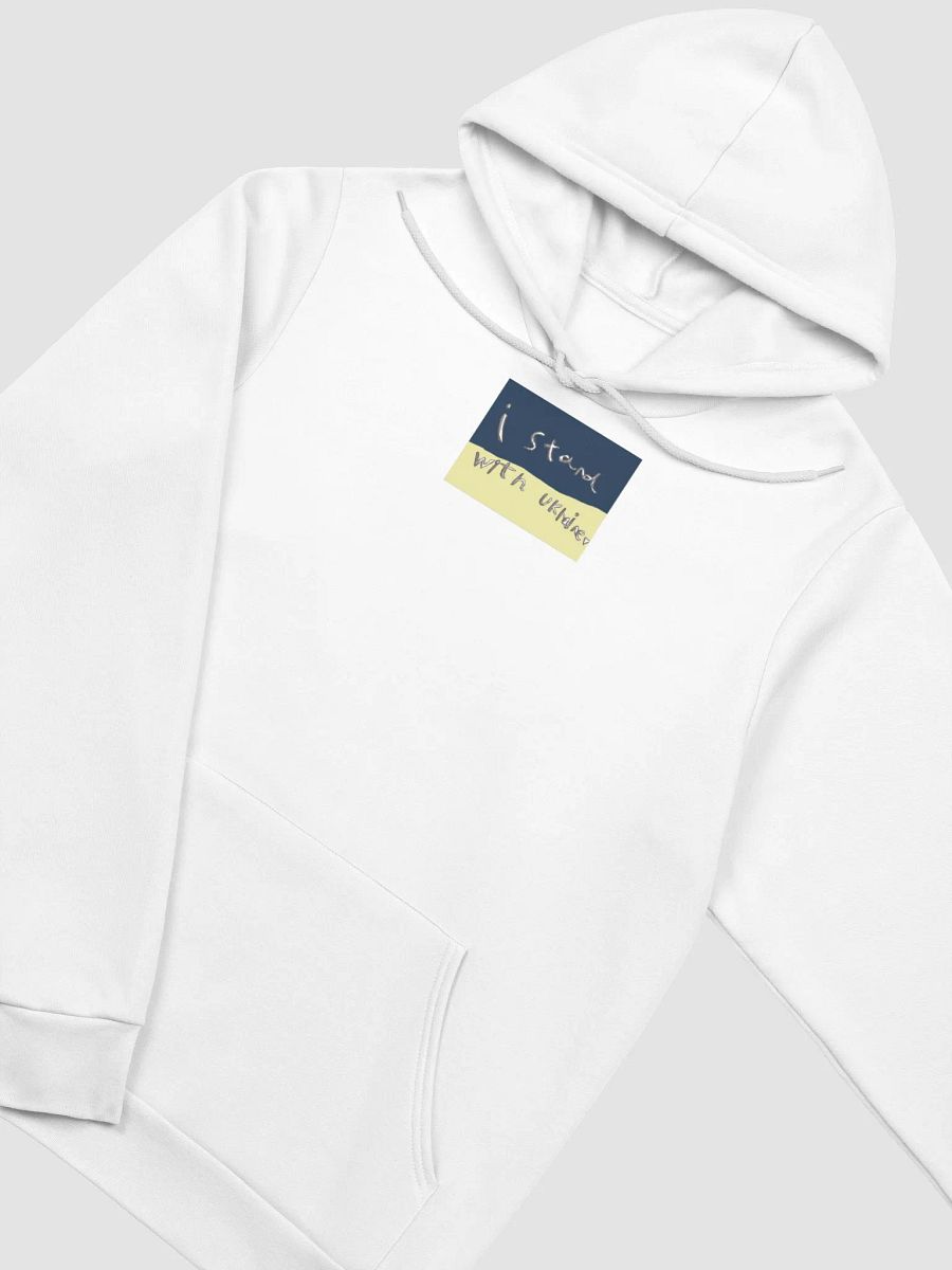 I stand with Ukraine white hoodie 🇺🇦 product image (3)