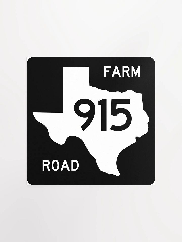 Texas Farm Road Sign FM 915 Poster product image (3)