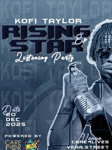Kofi Taylor is taking over Vera Street! 🎶✨
Join us for an exclusive EP Listening Party a night of pure vibes, storytelling, a...