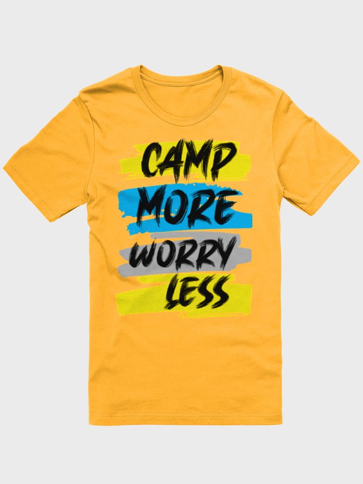 "Camp More Worry Less" Orange T-Shirt Womans product image (1)