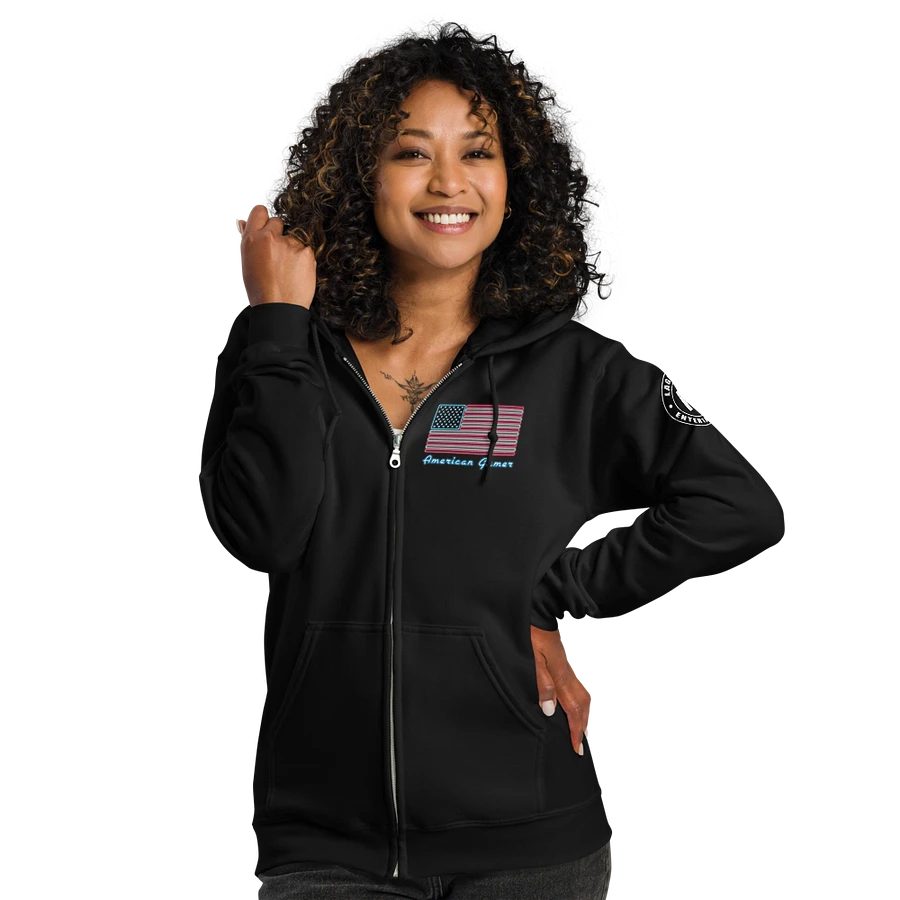 American Gamer Zipp Hoodie black product image (5)