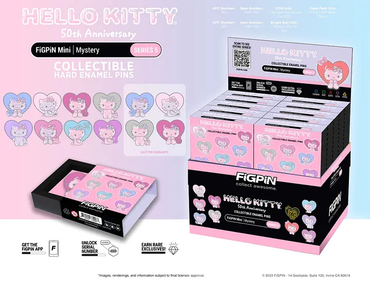 FiGPiN Hello Kitty 50th Anniversary Mystery Minis Series 5 product image (1)