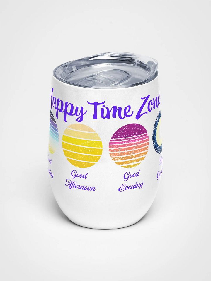 Happy Time Zone Wine Tumbler product image (1)