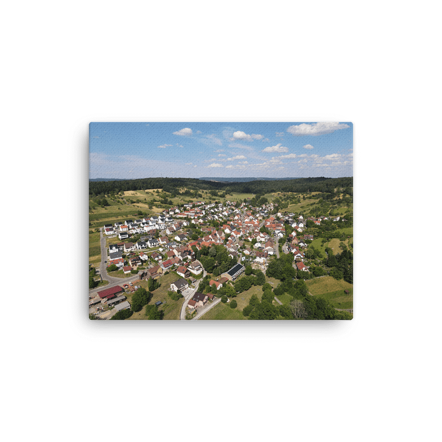 Hometown Häfa – Hösslinswart von oben (Leinwanddruck) product image (1)