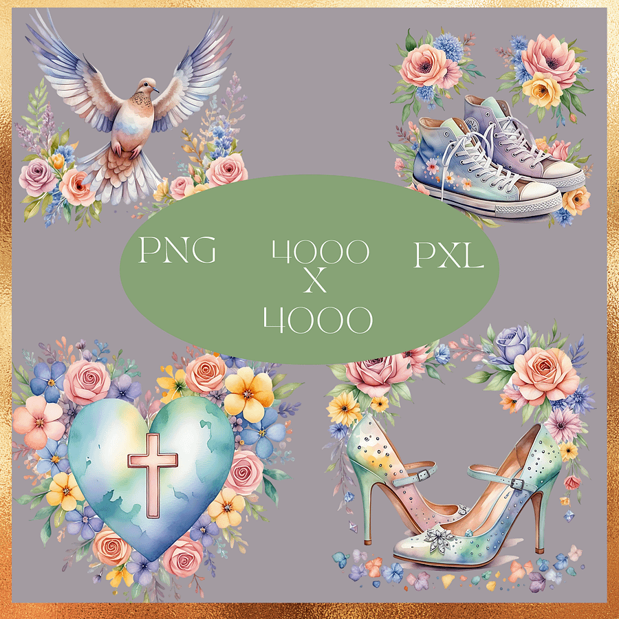 Watercolor Church Clipart Bundle product image (5)
