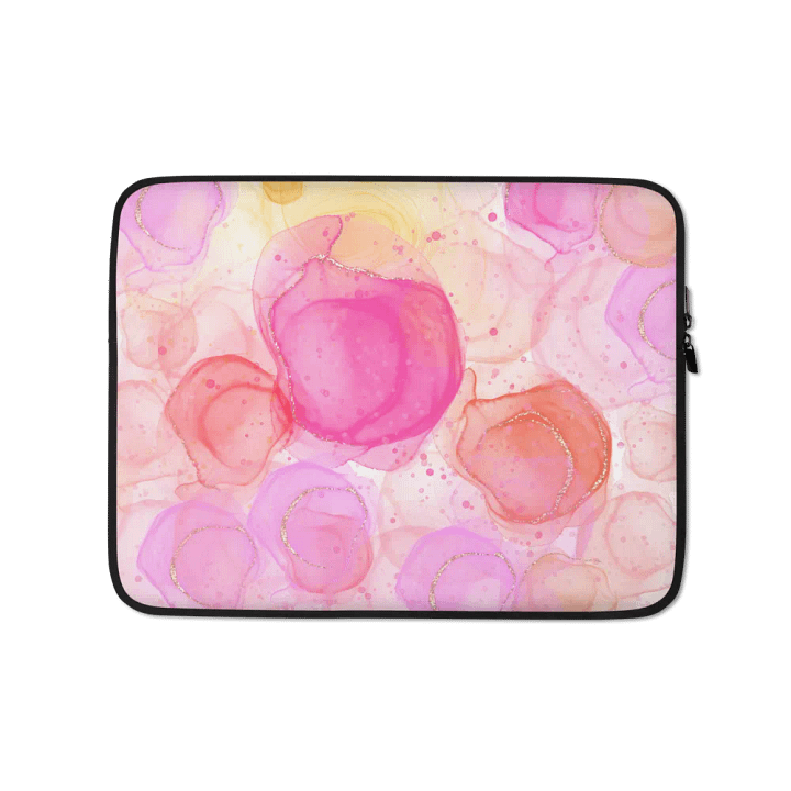 Pink Fluid Ink Laptop Sleeve product image (1)