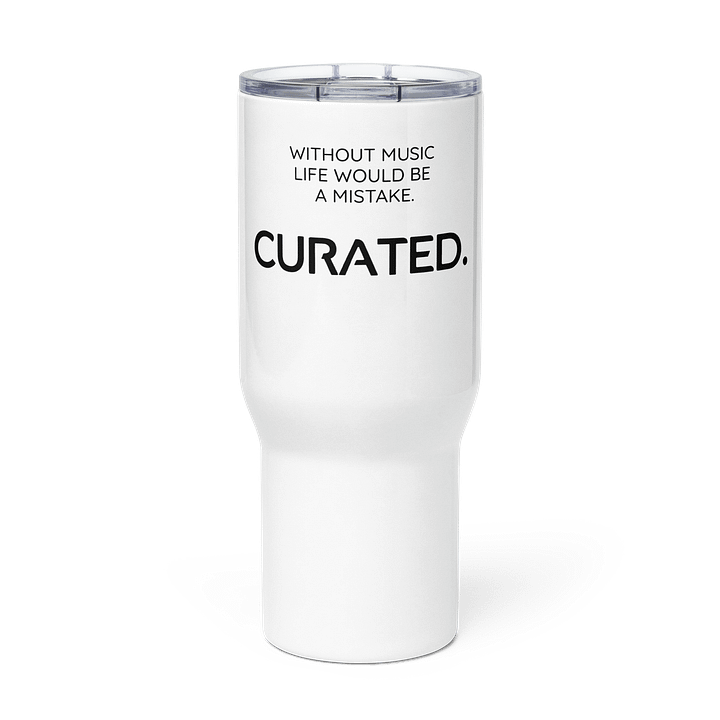 WITHOUT MUSIC LIFE WOULD BE A MISTAKE. Travel Mug with a Handle product image (3)