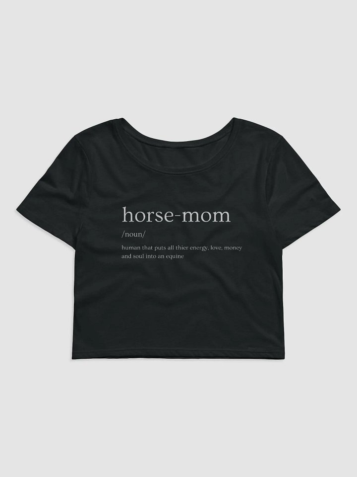 Horse-Mom Women's Crop Tee product image (1)