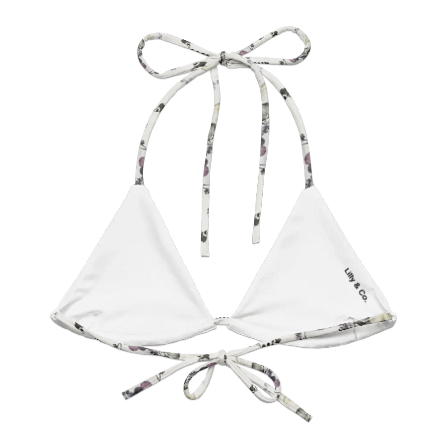 Wildflower Recycled Padded Bikini Top – Soft, Romantic, and Earth-Loving product image (1)
