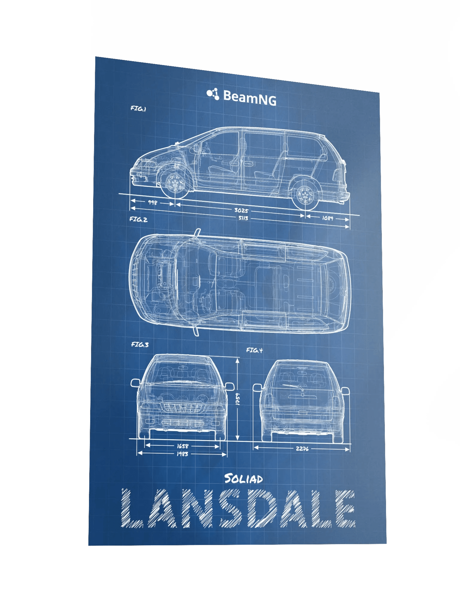 Soliad Lansdale Blueprint Poster product image (4)