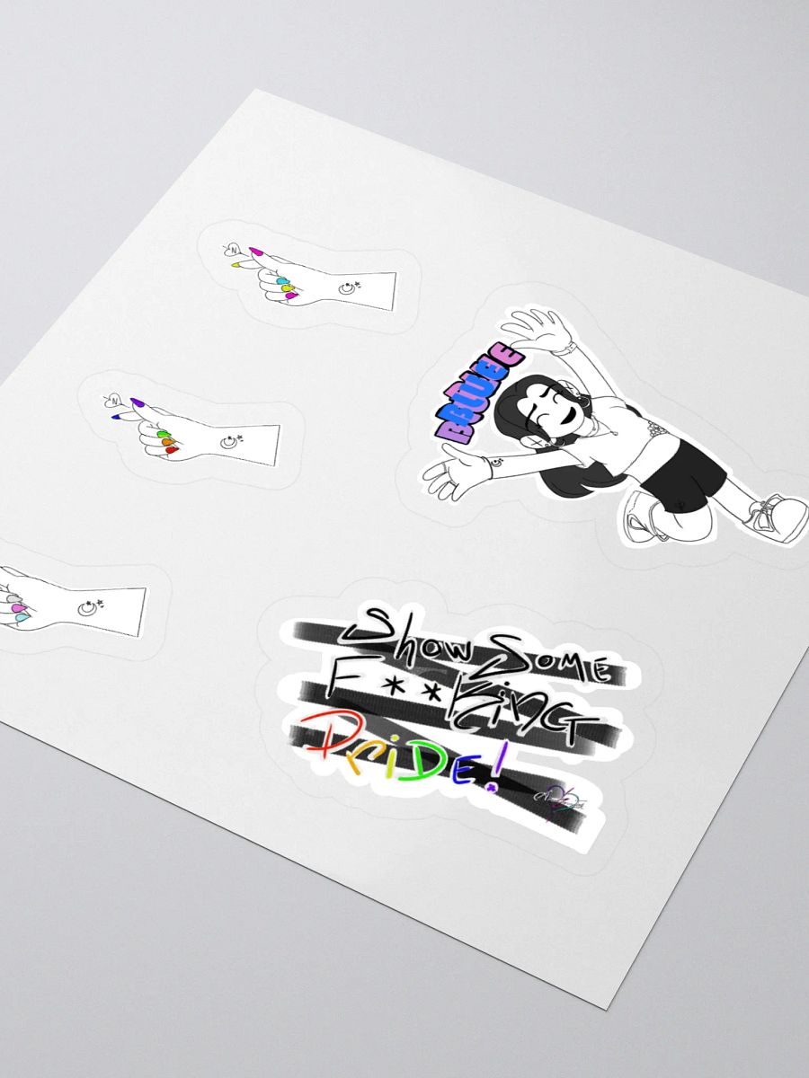 Dia-BI-lical Nails: Loud & Proud Sticker Sheet product image (5)
