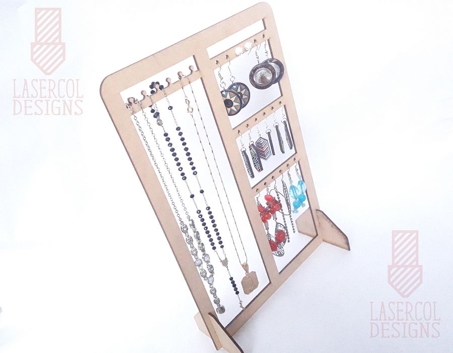 Earring Necklace Holder Stand - Laser Cut Files product image (3)