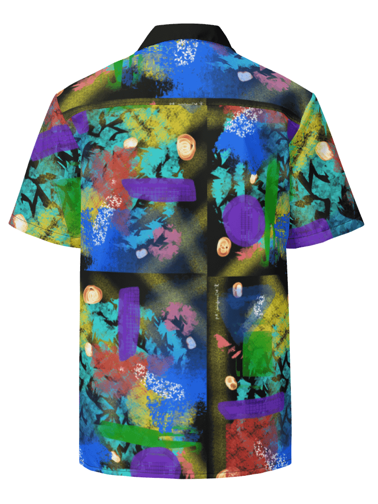 AbstractWear #2 Unisex Hawaiian Style Shirt/Night-Flower product image (2)