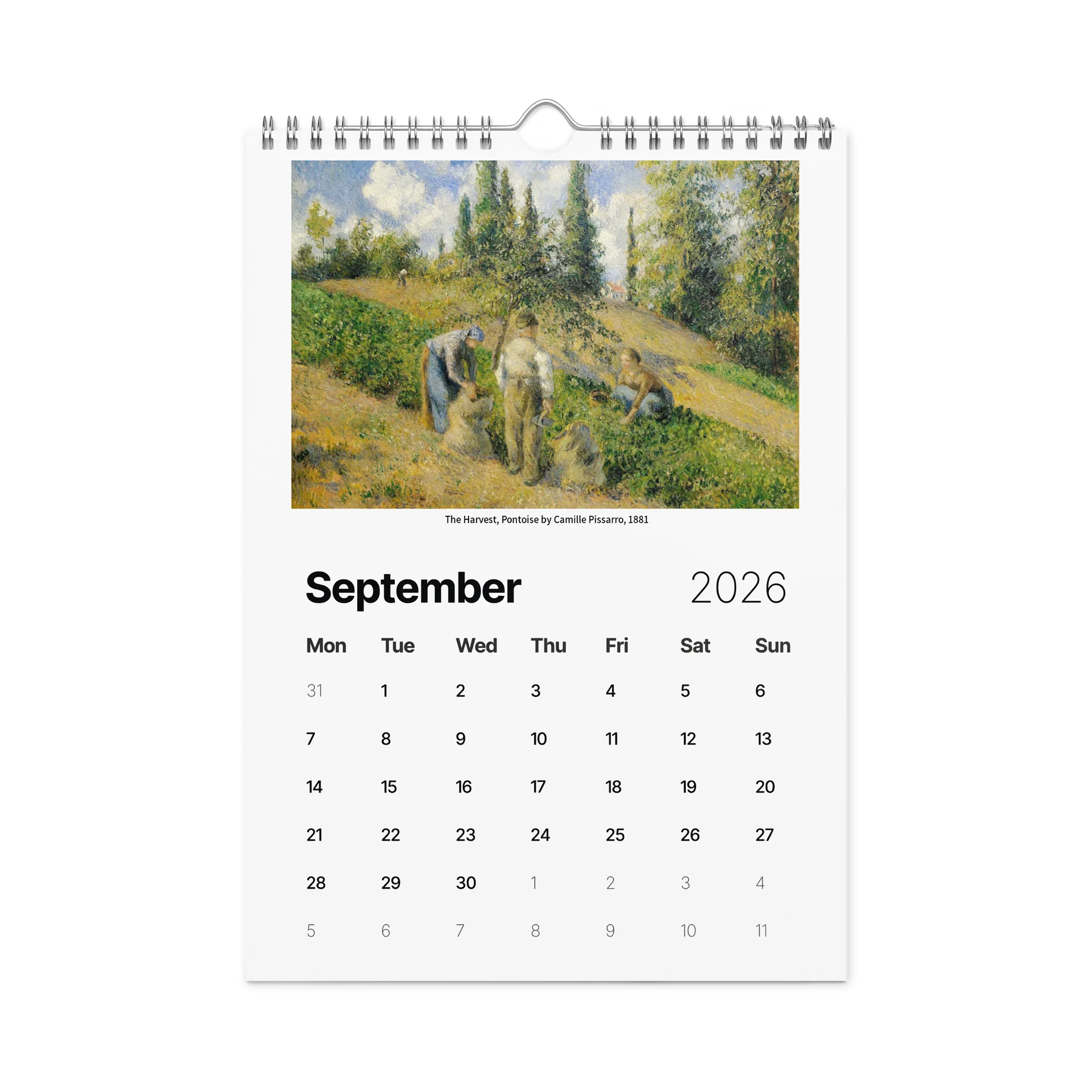 2026 Wall Calendar – Art Masterpieces product image (9)