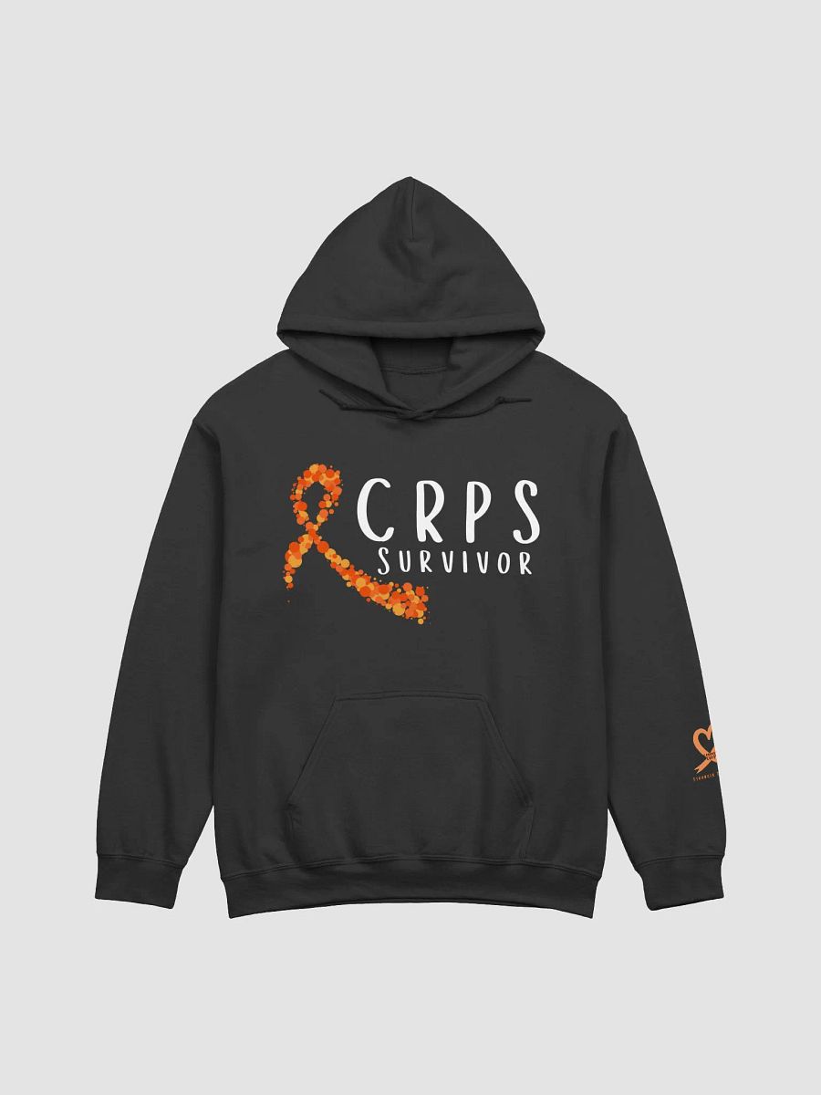 CRPS Survivor Bubble Ribbon Hoodie- White Print product image (1)