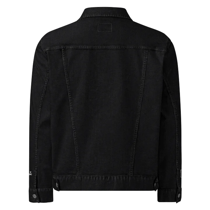 Abstract Geometric Logo Denim Jacket product image (2)