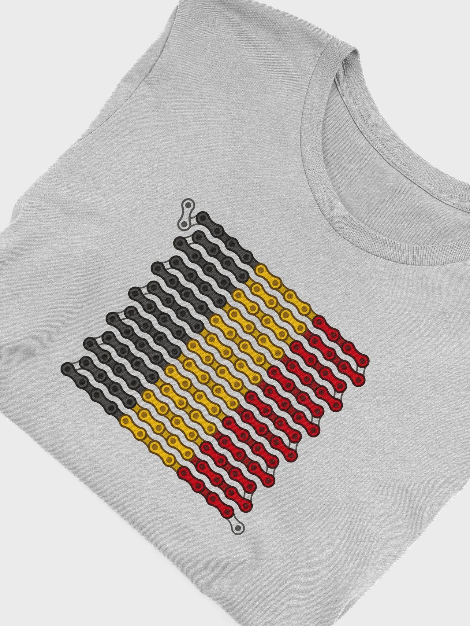 Belgium Bike Chain Flag on Light Color Supersoft Tee product image (7)