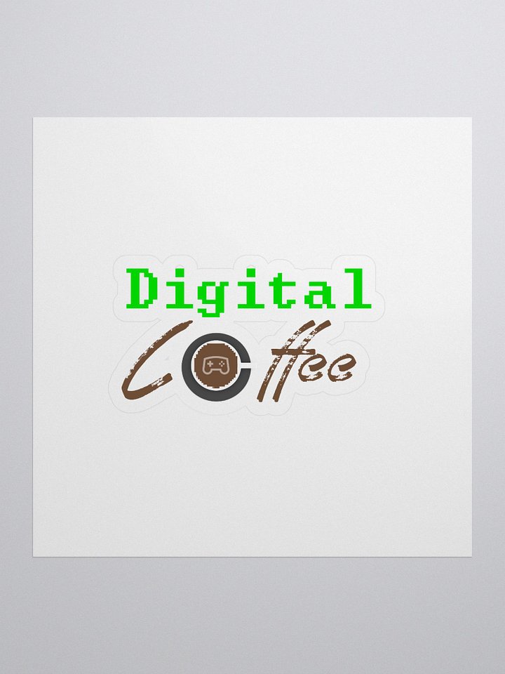 Digital Coffee Gaming Sticker product image (1)