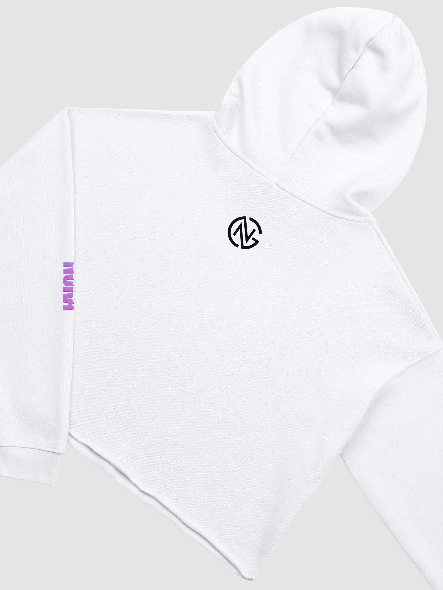 Crop Top Hoodie (white) product image (4)
