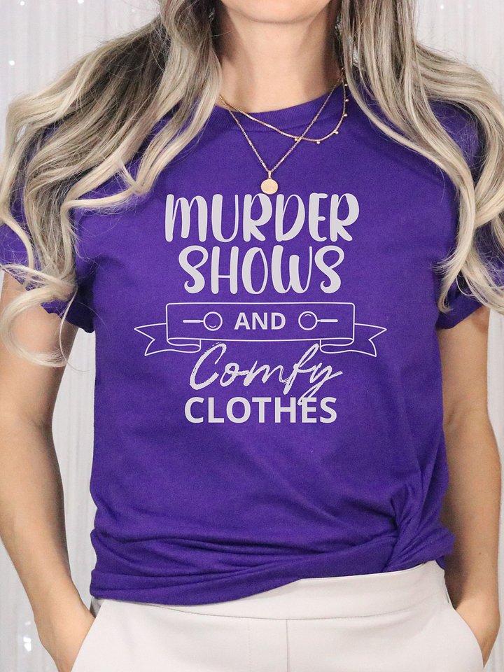 Murder Shows and Comfy Clothes Halloween T-Shirt - Dark product image (15)