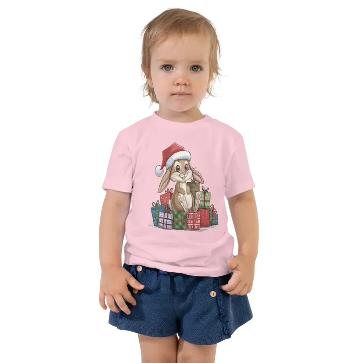 Santa Bunny Bella+Canvas Toddler T-Shirt product image (3)