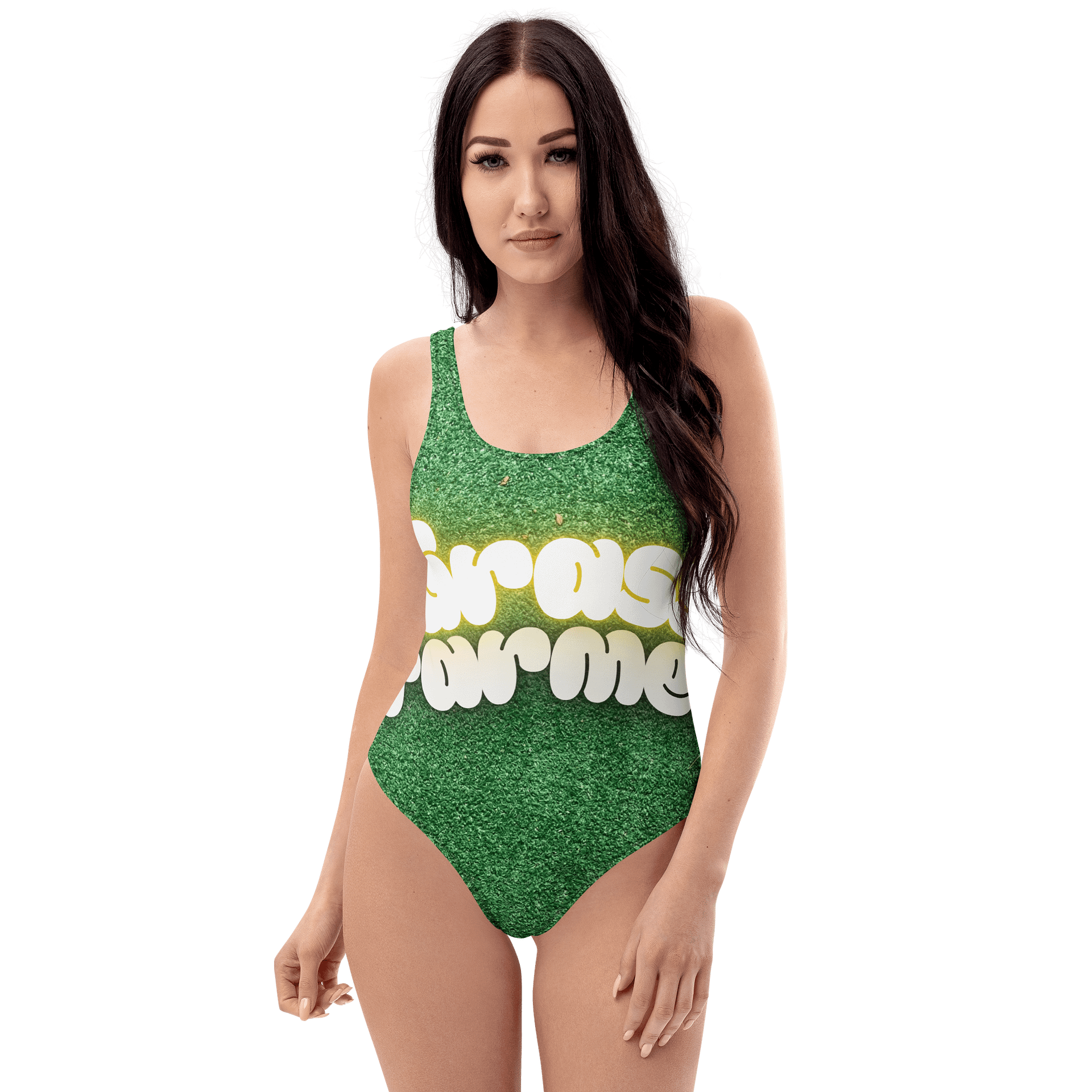 Chic Cheeky Grass Farmer One-Piece Swimsuit product image (1)