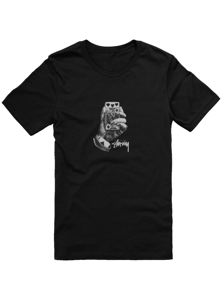 ALL BETS OFF BLACK TEE PIGMENT DYED product image (1)