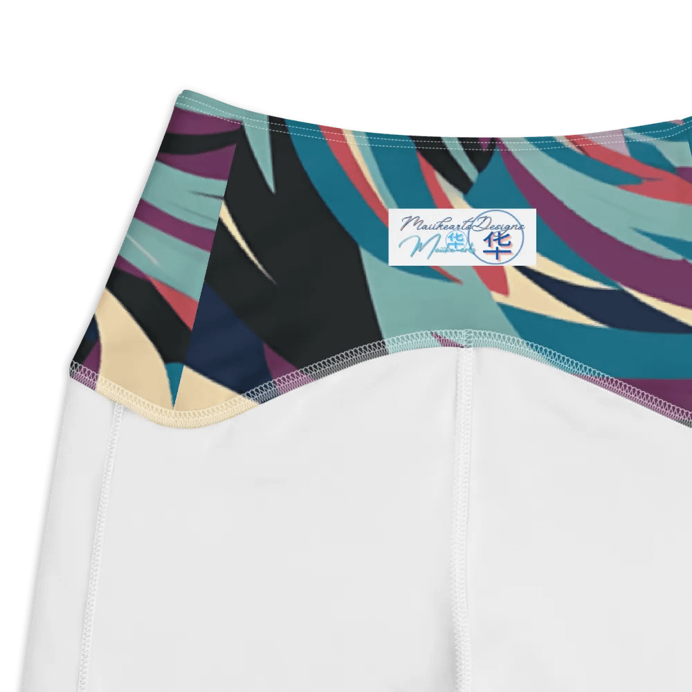 Abstract Lithographic Pattern Design Leggings with pockets - V5 product image (7)