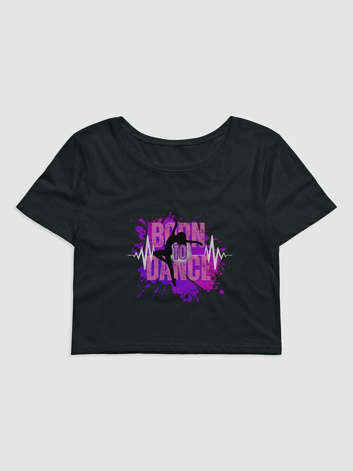 Born to Dance Her Silhouette Women's Crop Tee product image (2)