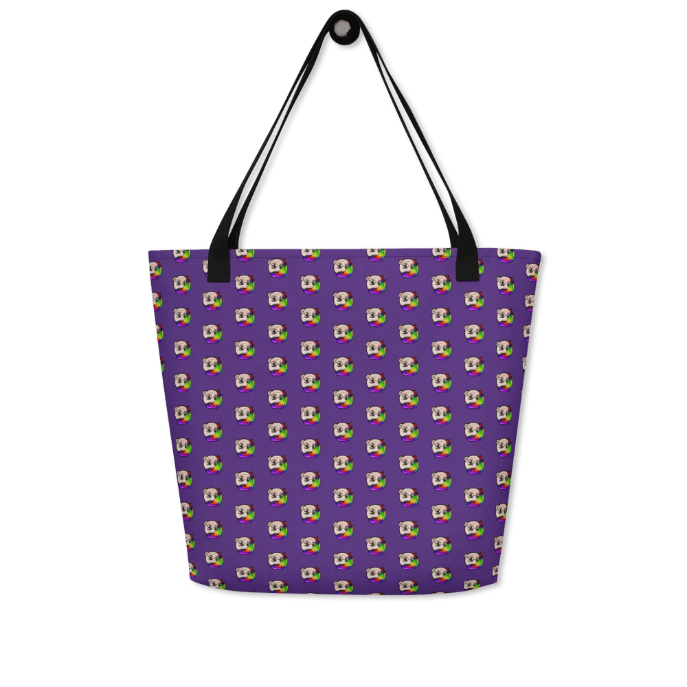 Hybrid Pride Large Tote Bag w/Pocket (Purple) product image (5)