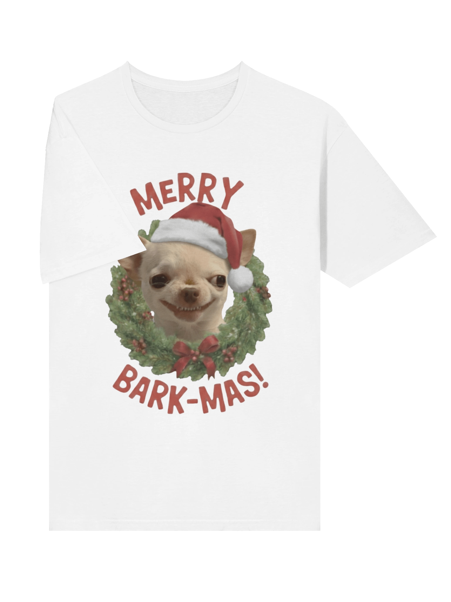MARRY BARK-MAS! Evil Dog Meme T-Shirt product image (6)