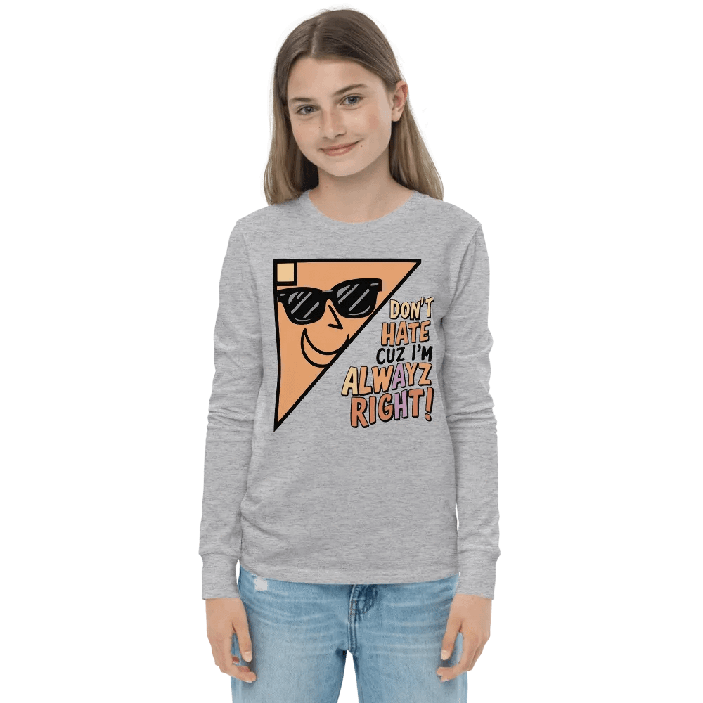 Alwayz Right Youth Long Sleeve T-Shirt product image (4)
