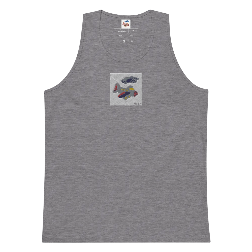 Kid Airplane (Cotton Heritage Men's Premium Tank Top) product image (5)