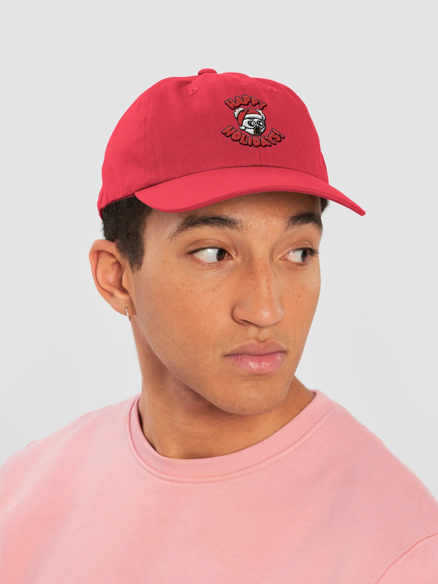 Happy Holidays Poggers Dad Hat product image (22)